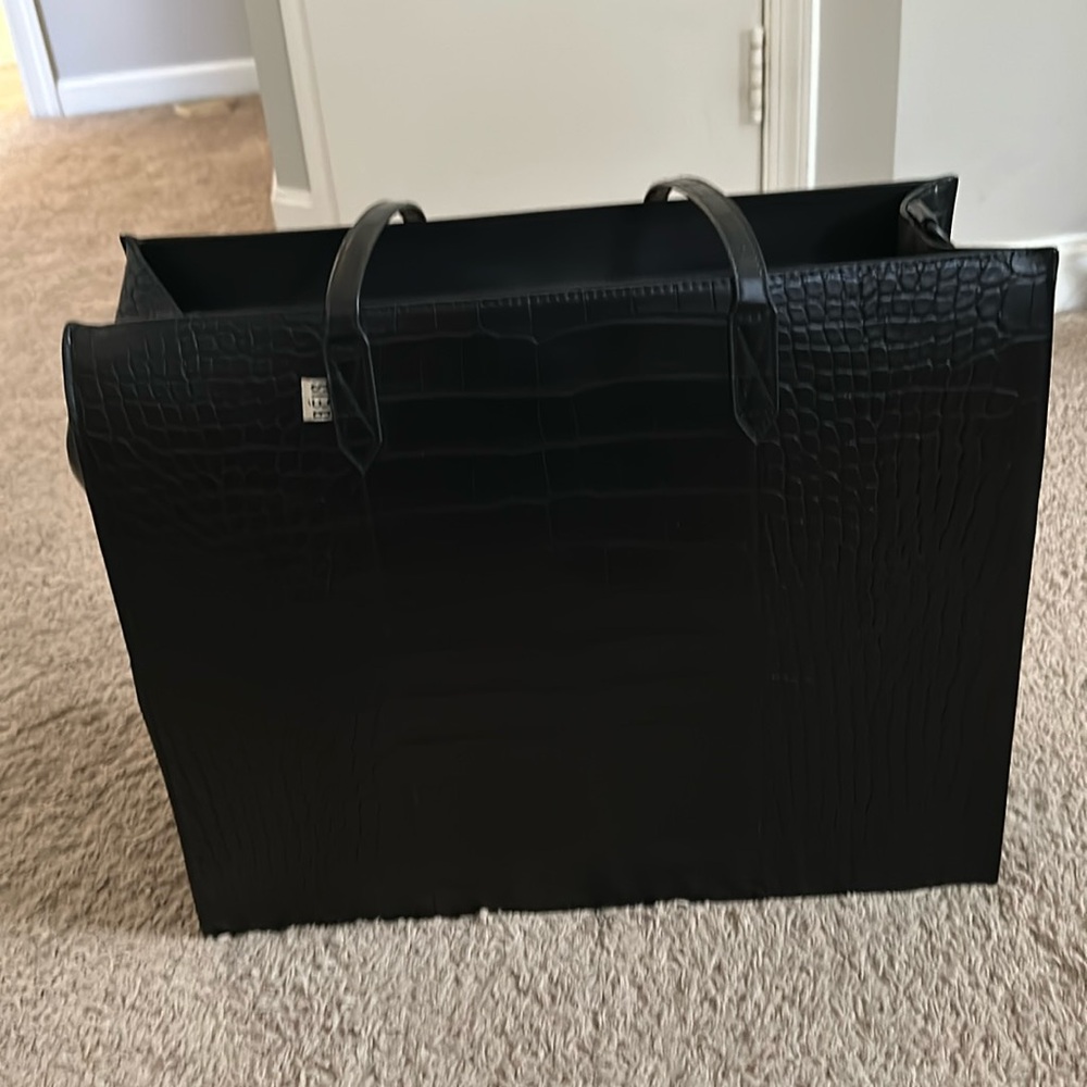 Beis Work Tote in Black Croc. Like New.